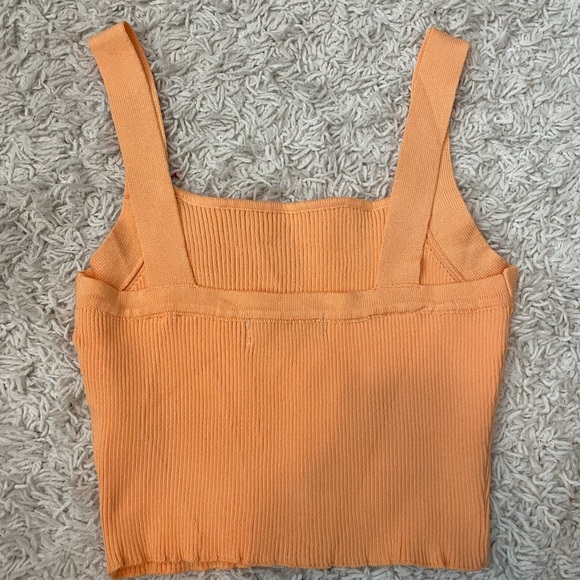 orange knit top - Picture 3 of 3